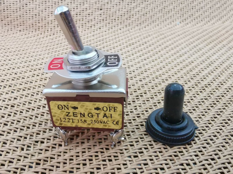10pc Toggle Switch Heavy Duty 20A/125V DPST On-Off w/Waterproof Boot gallery