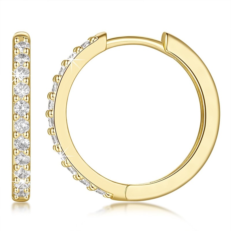 NEARLAND 14K Gold Hoop Earrings for Women 14K Gold Earrings for Women Small G…