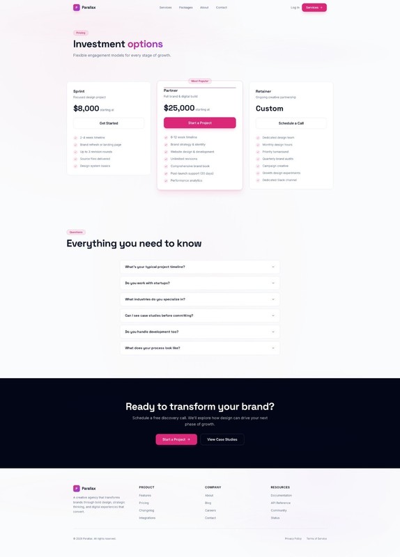 Premium Custom Website Design & Development – SEO Agency service Website gallery