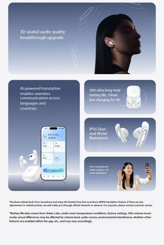 Soundcore LibertyBuds Semi-In-Ear TWS True Wireless Bluetooth Earphones gallery
