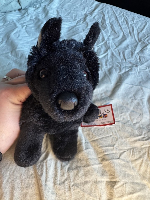 Harko 8" Black German Shepherd Plush Stuffed Animal Dog Douglas Cuddle Toy gallery