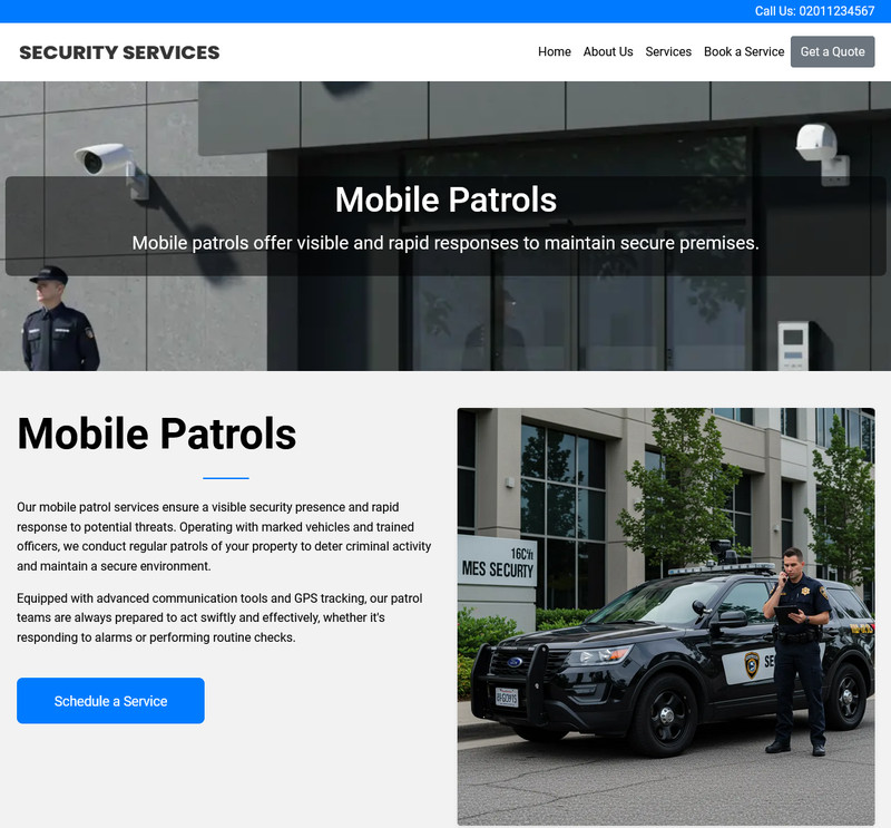 Security Services Business Website for sale | Ready-to-Use Professional Platform gallery