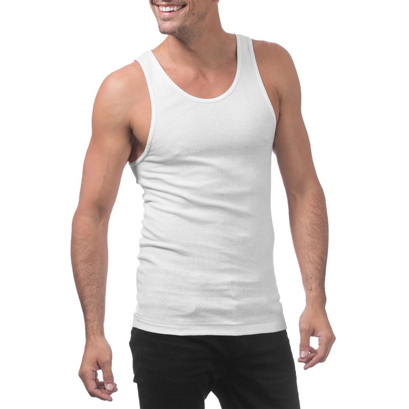 Pro Club Men's Ringspun Cotton Ribbed A-Shirt gallery