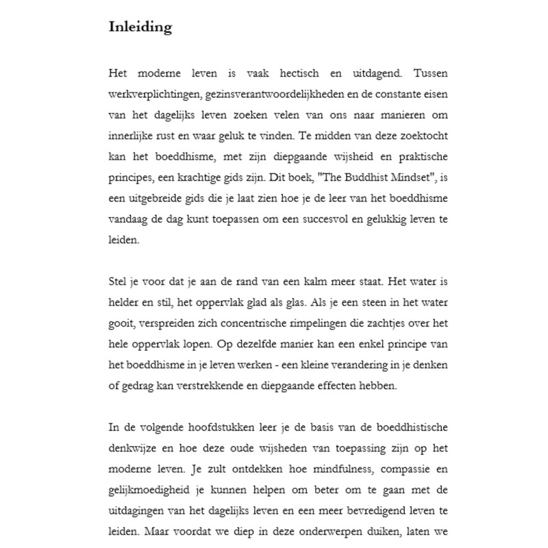 De Boeddhist Mindset 22k Woorden Exclusive PLR eBook gallery