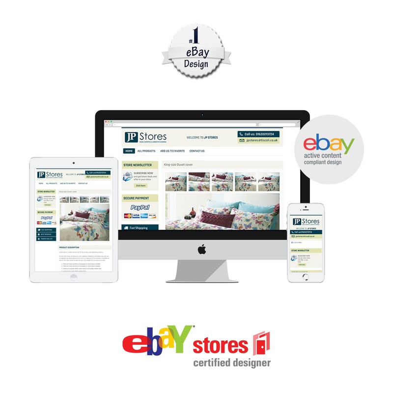 eBay auction/Listing template minimal-1 / ready for 2020 FREE LOGO BANNER DESING gallery