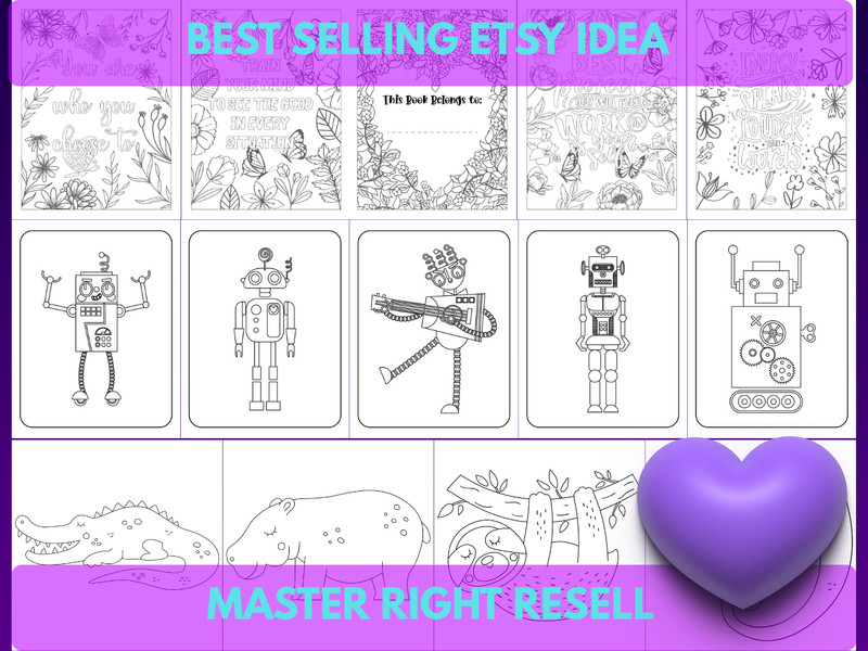 30,000 Page Ultimate Coloring & Activity Mega-Bundle | MRR PLR Resell Right gallery