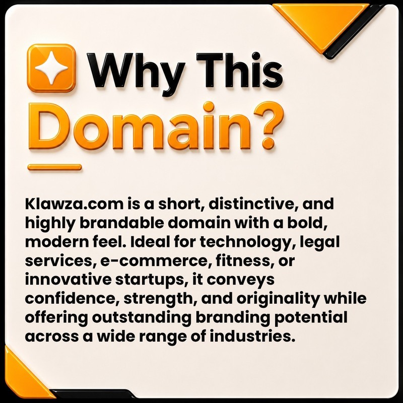 Klawza .com Brandable Business DOMAIN NAME FOR SALE. Tech, AI, Sports, Catchy. gallery