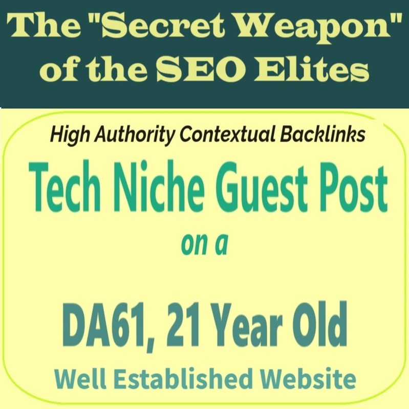 Premium SEO Guest Post on my DA60+ Tech Blog with Dofollow backlink