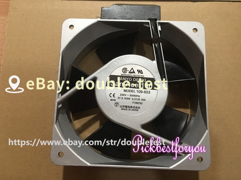 SANYO 109-603 AC230V 37.5W/33W 0.21A/0.16A 160*50mm Aluminum frame fan #dou