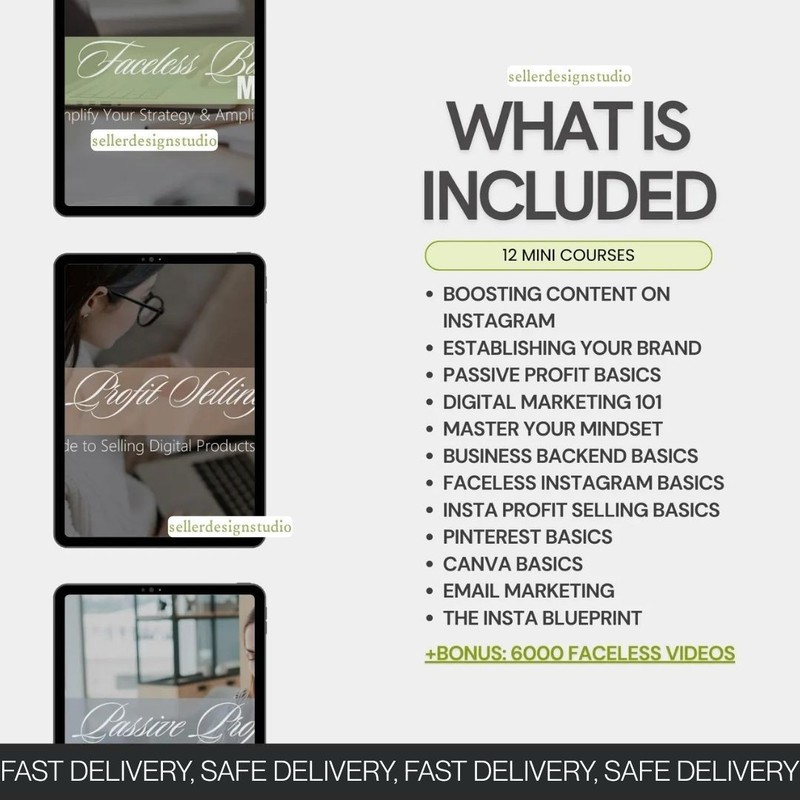 Digital Marketing Bundle + 6000 Faceless Videos | Instagram Canva Courses 2026✅ gallery