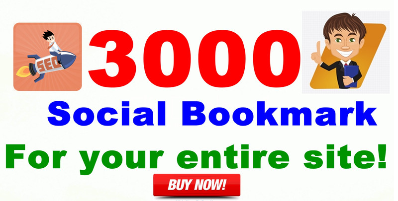 Boost your Site SERP with Quality 3000+ Social Bookmarks . Get Positive Result !