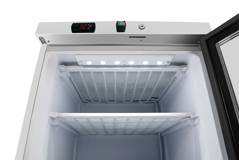 KoolMore 24 in. Commercial Manual Defrost Countertop Display Freezer in White... gallery