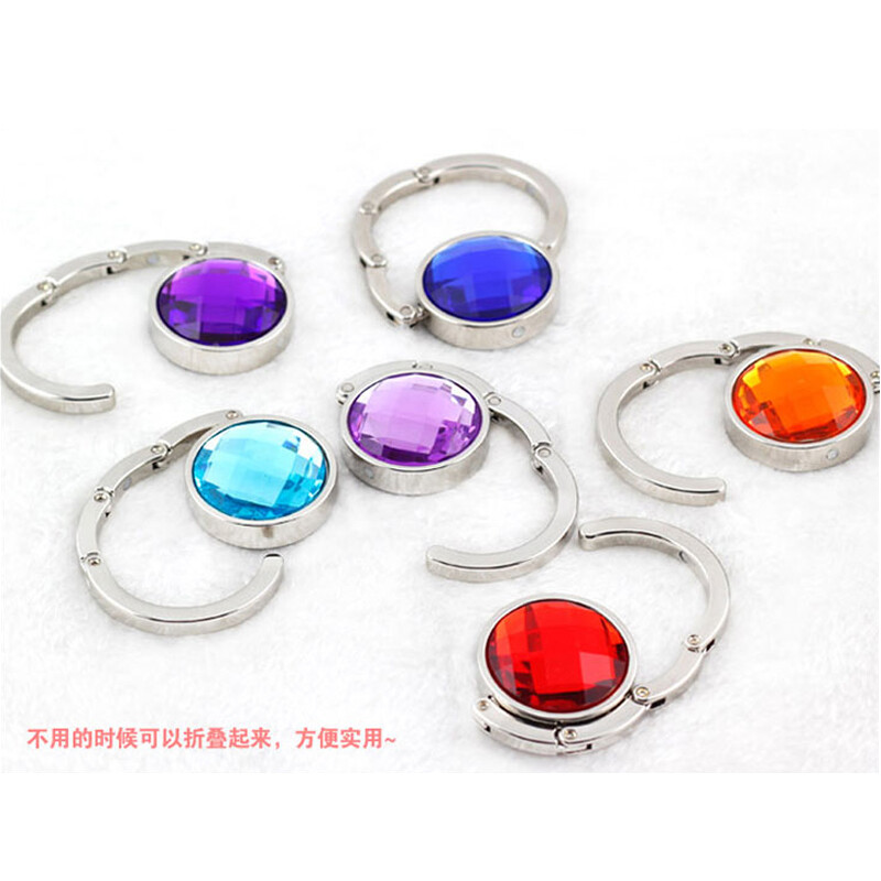 Lot 10PCS Quality BLANK DIY Folding Purse Hook Handbag Hanger Wedding #M1491 QL