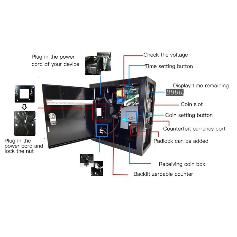 Operated Control Timer Box For Washing Machine Use gallery
