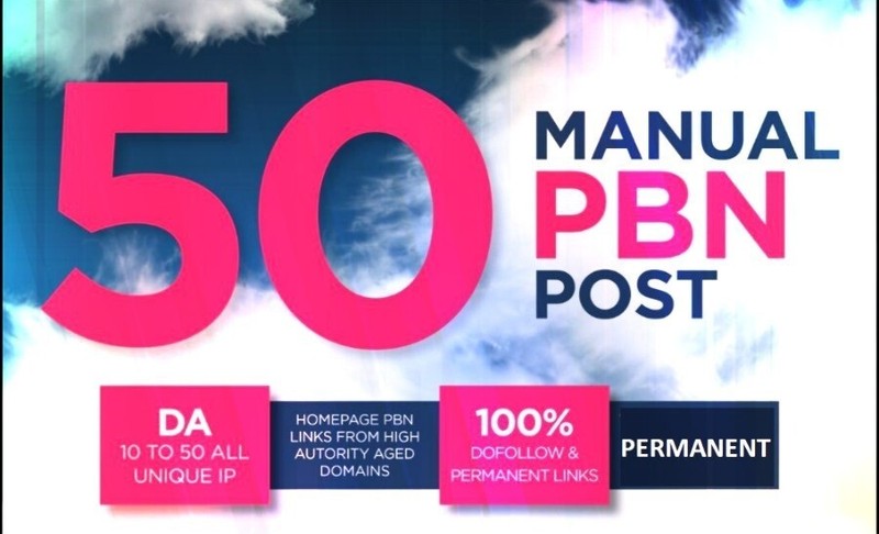 50 High quality Homepage PBN Back-High Authority SEO Backlink Package For Google
