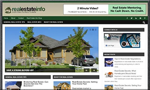Pre-made Real Estate Niche Blog