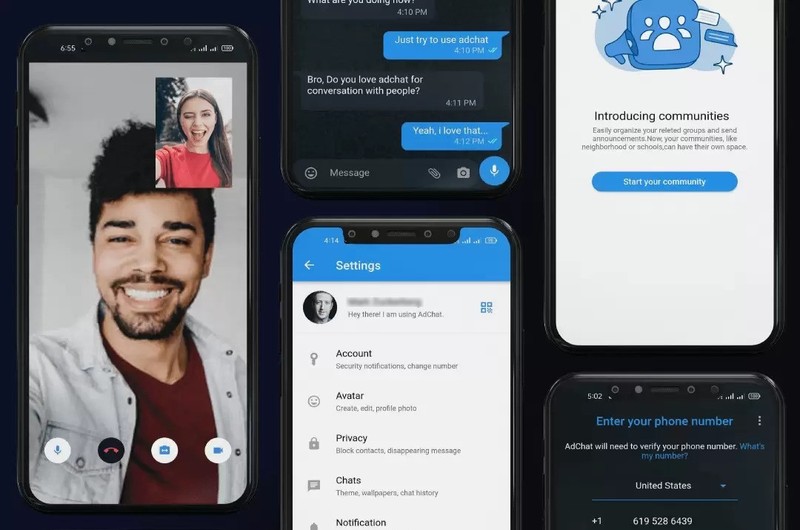 Talksy - Messaging App | Android & iOS Flutter App with Voice/Video Calls gallery