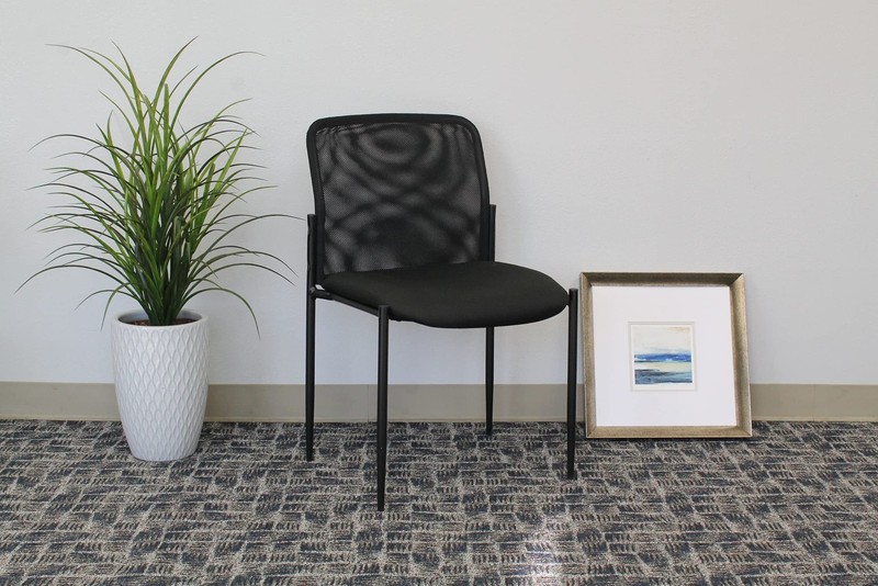 Boss Office Products Mesh Guest Chair in Black (B6919) gallery