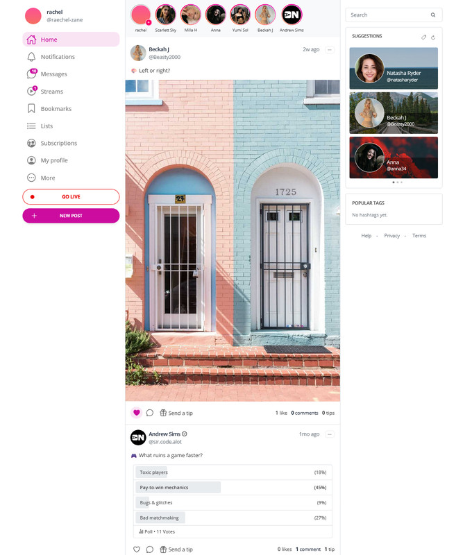 JustCreators - Content Creators PHP SaaS Platform – Premium Content Subscription gallery