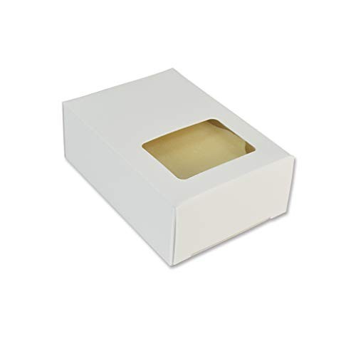 Rectangle Window Soap Boxes White 50 Pack Handmade Elegant Artisan Weddings gallery