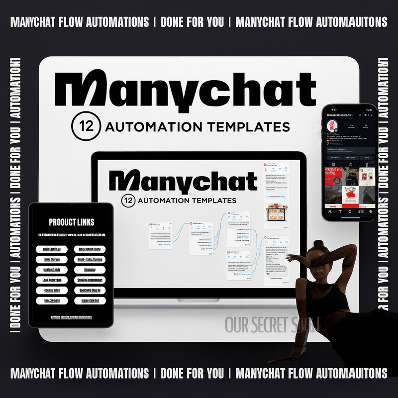Manychat Automation Flows: Email Marketing Templates (PLR & MRR)
