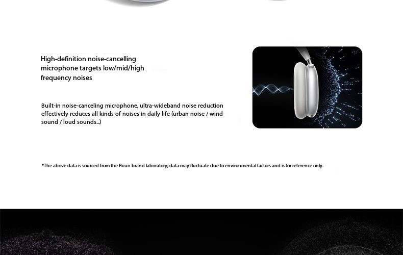 Pincun F8Pro Over-Ear Wireless Bluetooth Headphones, Suitable for Apple gallery
