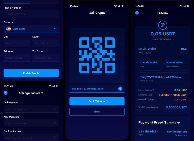 CoinExchange - Crypto Exchange Buy Sell Platform Flutter App Solution + Laravel gallery