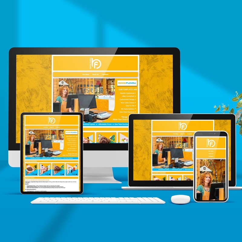 Professional eBay Template | Custom Colours | Mobile Ready | No Subscription gallery