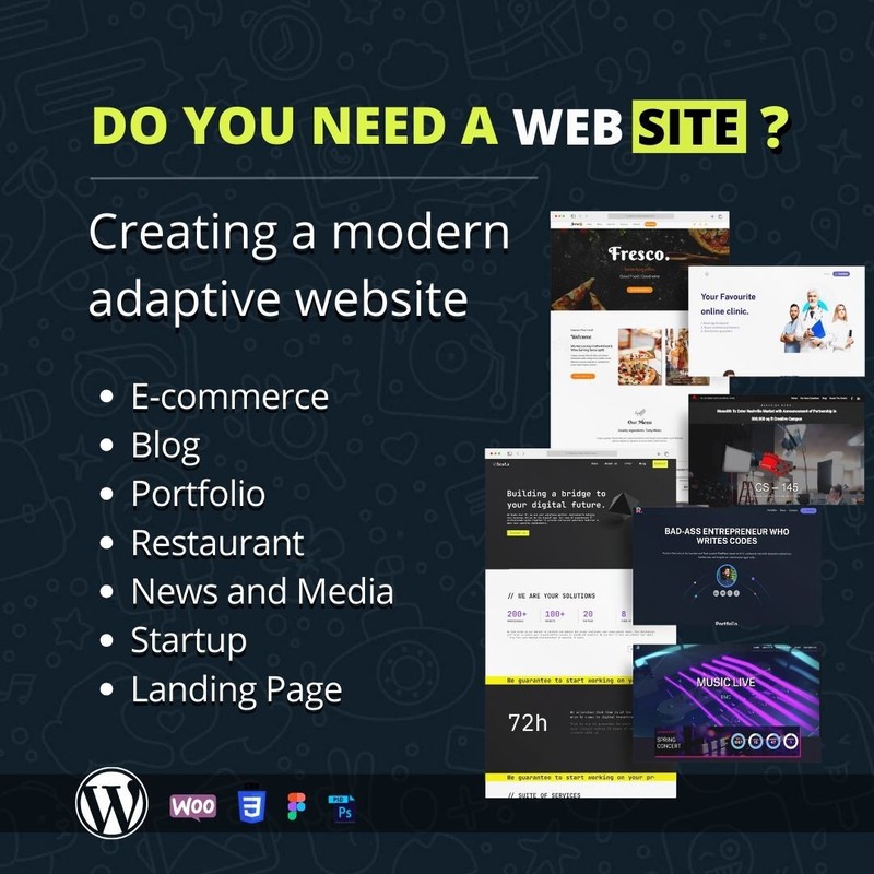 I will Create WordPress Website Design Mobile Responsive