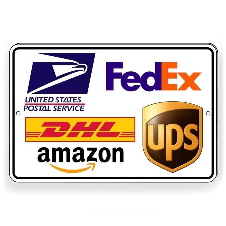 Package Delivery/ Drop Off Instructions Sign / Decal / Usps Fedex Ups Ms023
