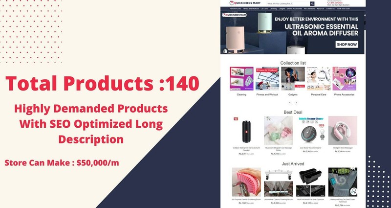 High Potential Shopify store, Readymade Turnkey websites for sale gallery