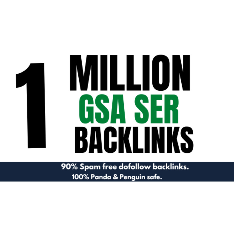1 Million GSA Ser High Authority BackLinks SEO 2023 /SEO RANKING/GOOGLE RANKIG