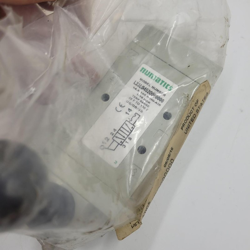 ASCO Numatics L23LD452O000000 Hand Lever AIR VALVE *NEW* IN SEALED PLASTIC gallery