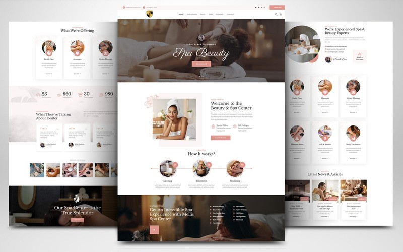 CUSTOM PROFESSIONAL WEBSITE FOR BEAUTY COSMETICS WELLNESS BRANDS WORDPRESS gallery