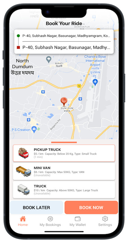 Exicore - Delivery React Native App | Android, iOS | Complete Delivery Solution gallery