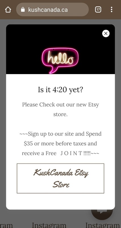 Kushcanada.ca + Kushcanada.co, Cannabis brand, domains, could be a dispensary