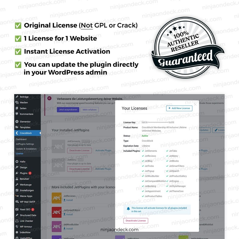 🥷 Crocoblock JetPlugins Official License ‒ Lifetime / Yearly gallery