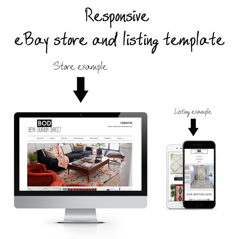 eBay auction/Listing template minimal-1 / ready for 2020 FREE LOGO BANNER DESING gallery