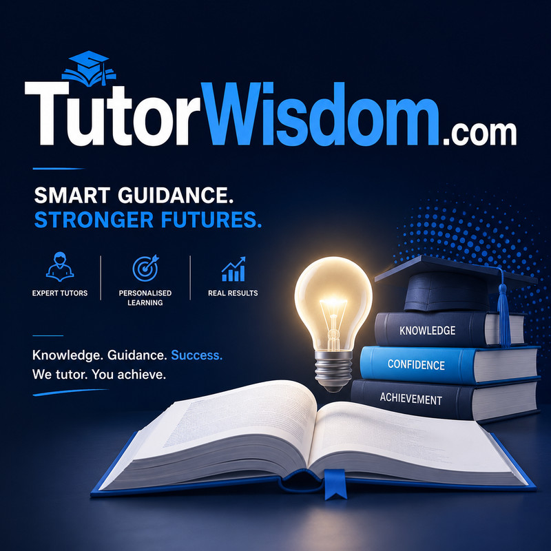 TutorWisdom.com Education Tech AI Learning Marketing .COM Domain. GD Value $1.2k