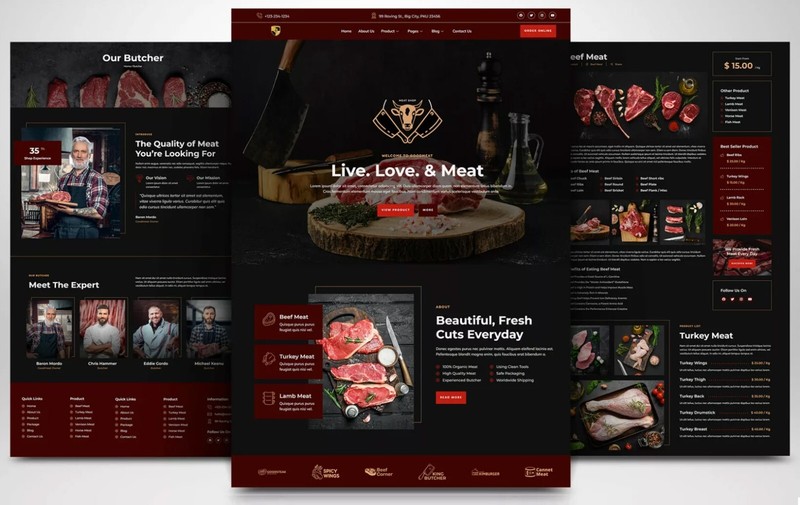 CUSTOM PROFESSIONAL WEBSITE FOR RESTAURANTS CAFé FOOD & DRINK BUSINESS WORDPRESS gallery