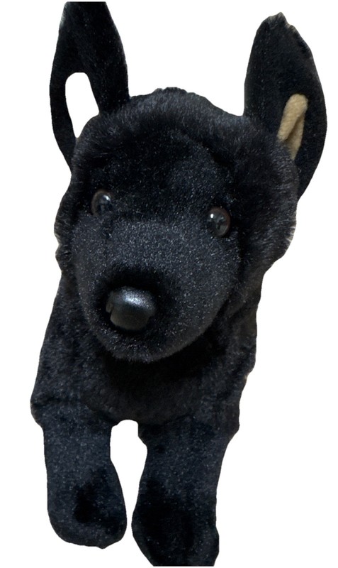 Douglas Cuddle Toys Harko Black German Shepherd Dog #3979 Stuffed Animal Toy