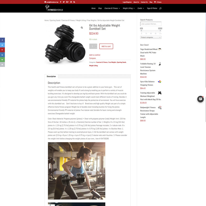 Professional Fitness Dropshipping Store | Turnkey Dropship Business Website gallery