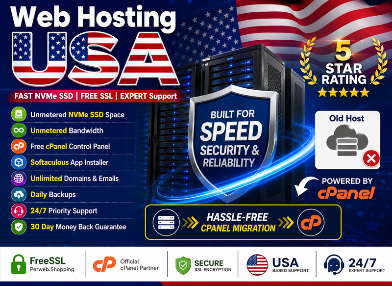 Web Hosting USA - 🌐 Unlimited High Speed SSD + Free SSL & Emails | $14.99/Year!