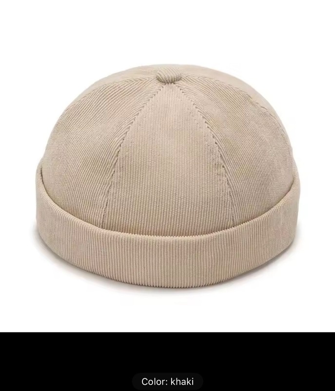 New Four Seasons Hip Hop Hats, Trendy Beanie Landlord Hats, Casual Round Caps, M gallery