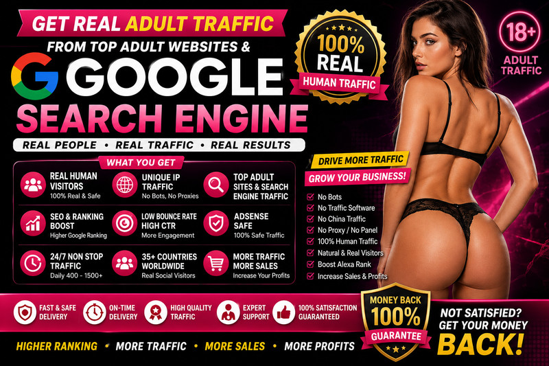 10K Adult Website Traffic | Organic Human Visitors | High Quality Web Traffic US