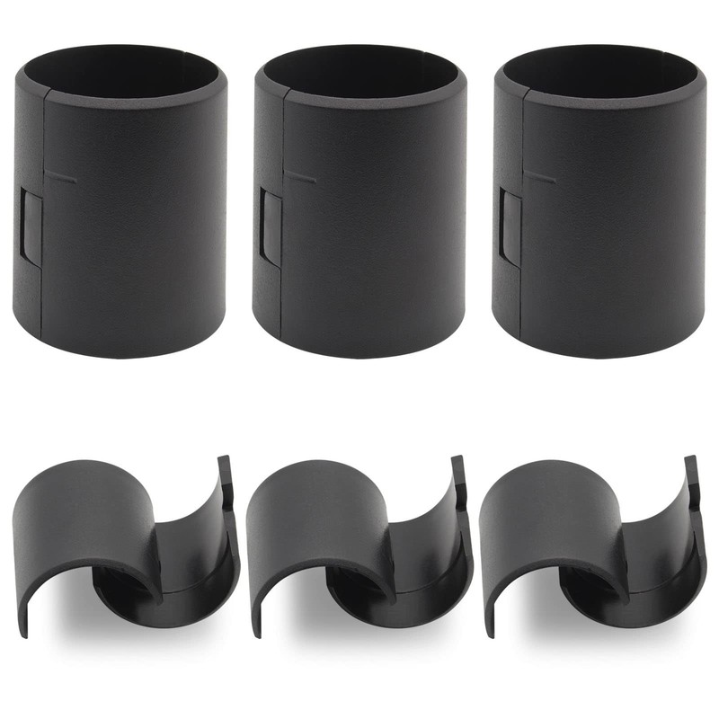 1-1/2 Inch Wire Shelf Lock Clips, 6 Pair (12 Piece) | Shelving Plastic Clips,...