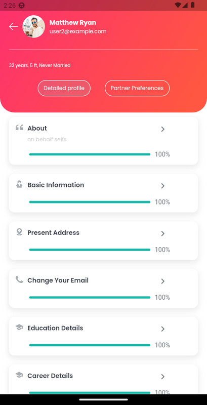 Matrimony CMS Flutter App | Android & iOS Mobile App for Matrimony CMS gallery