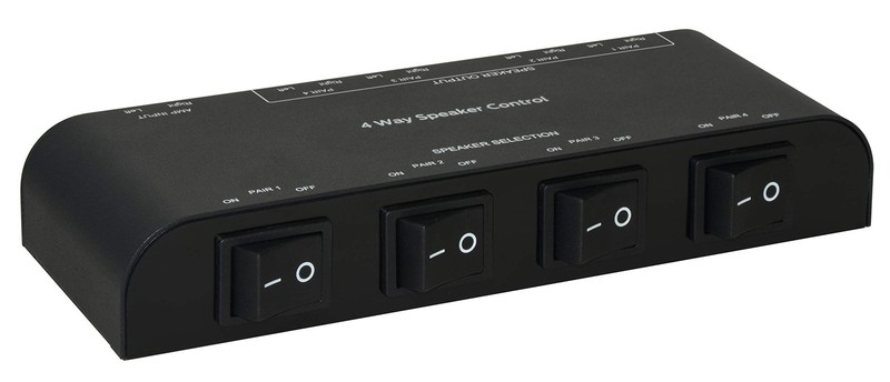 Xtrempro 61050 2 to 4 Way Speaker Selector Switch Black (1 x 4 Way) gallery