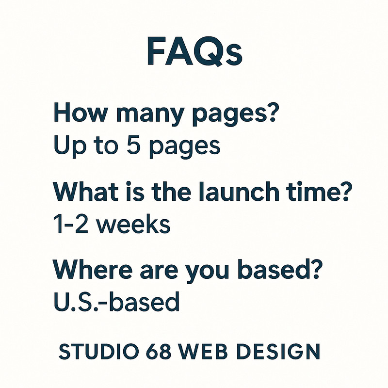 US-Based Modern Website Design for Small Businesses – $99 Setup + $99/Month gallery