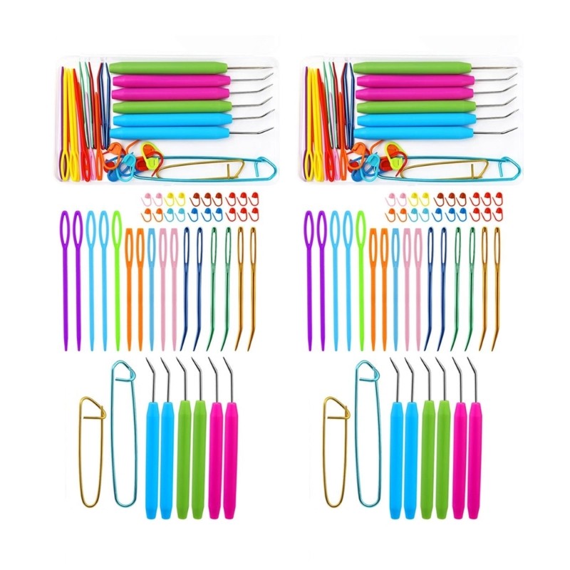 2 Set Knitting Stitching Holder Stitching Markers Knitting Tool Set for Craft